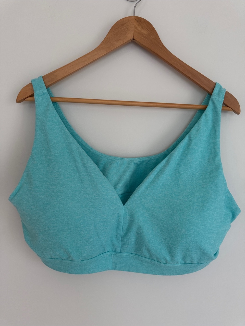 Athletic Works Woman Teal Dri More Tech Pullover Sports Bra Size XXL